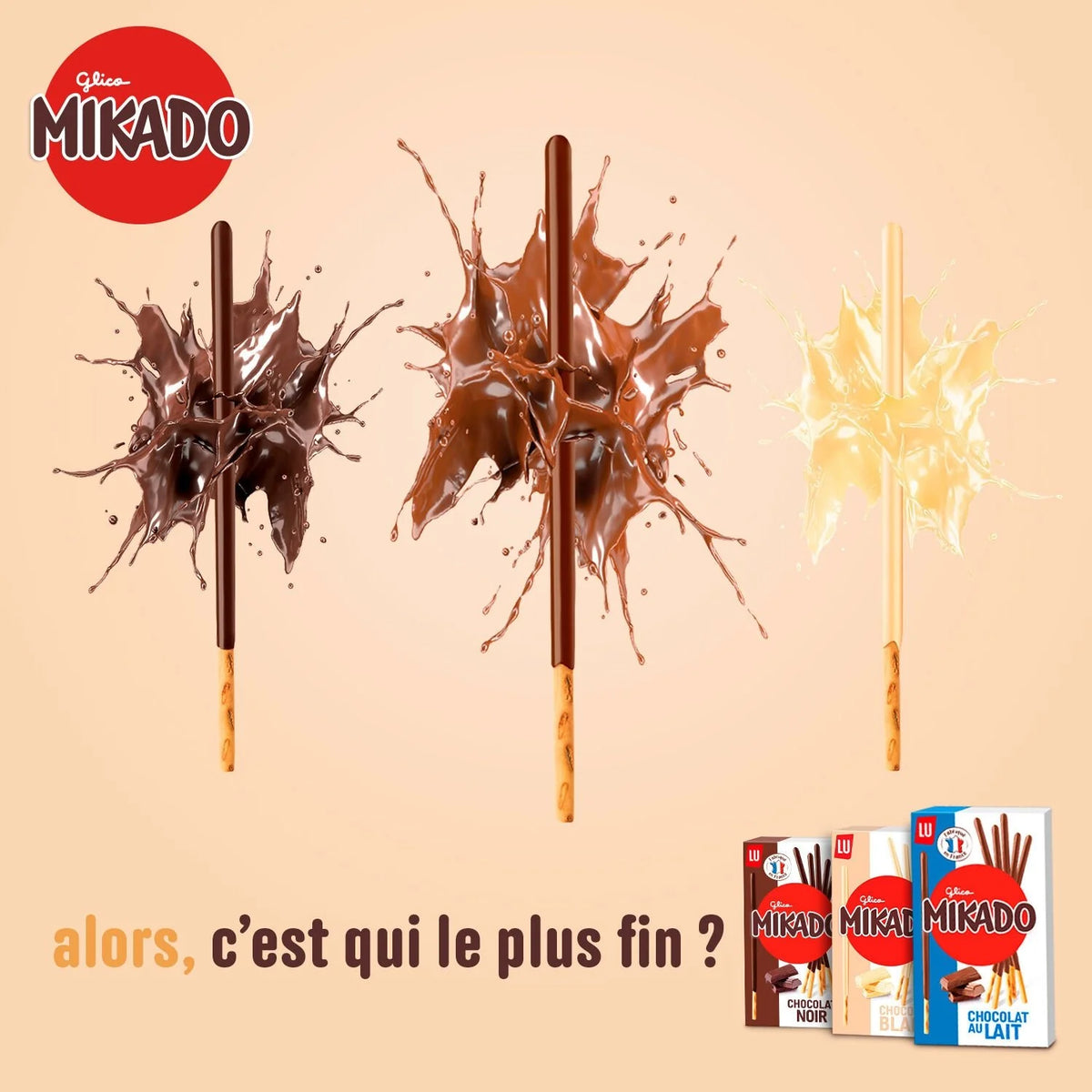 Mikado chocolat noir