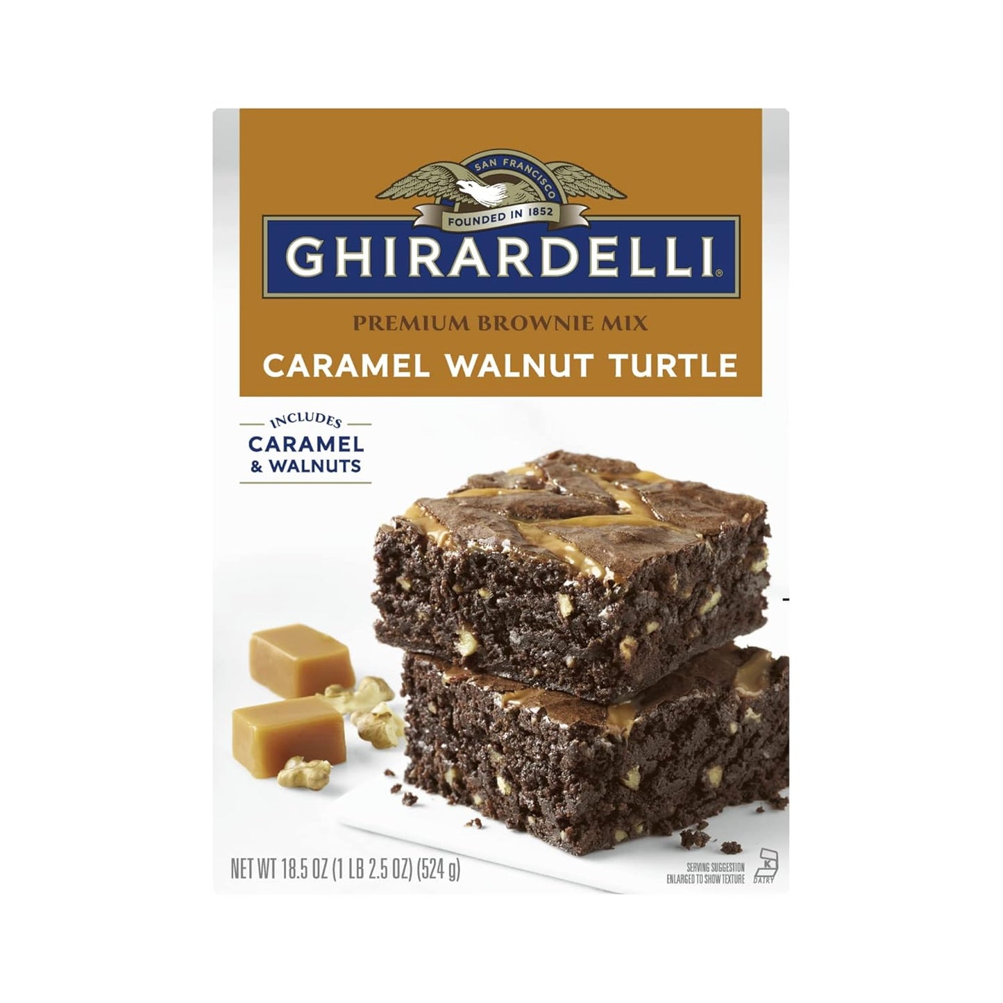 ghirardelli brownie caramel walnut turtle