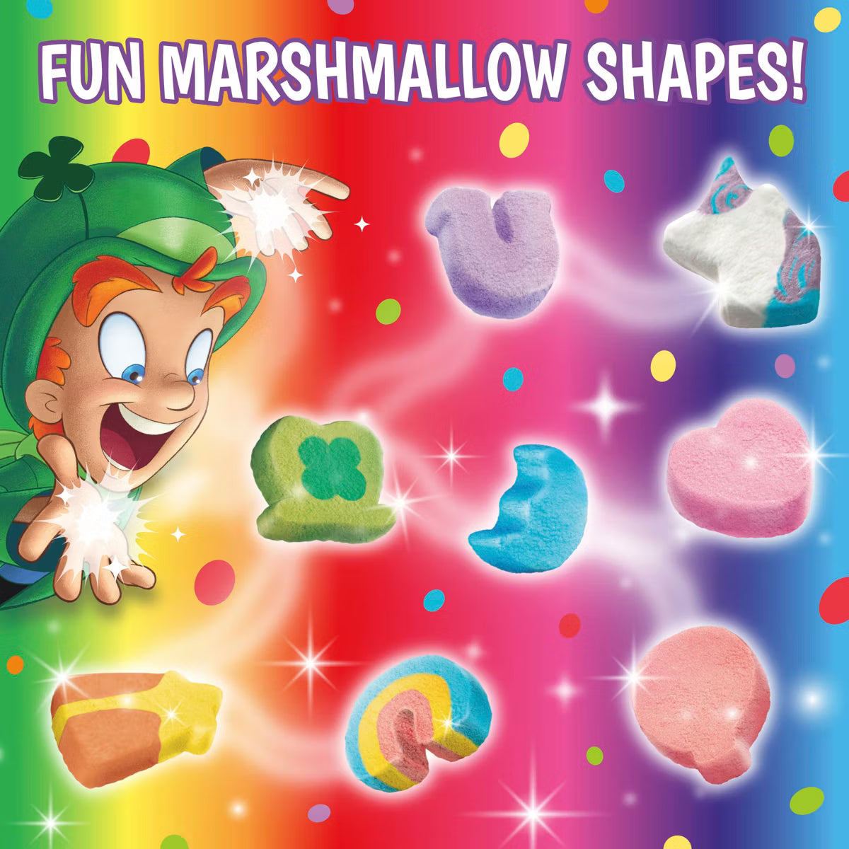 Cereal lucky charms rainbow sprinkles