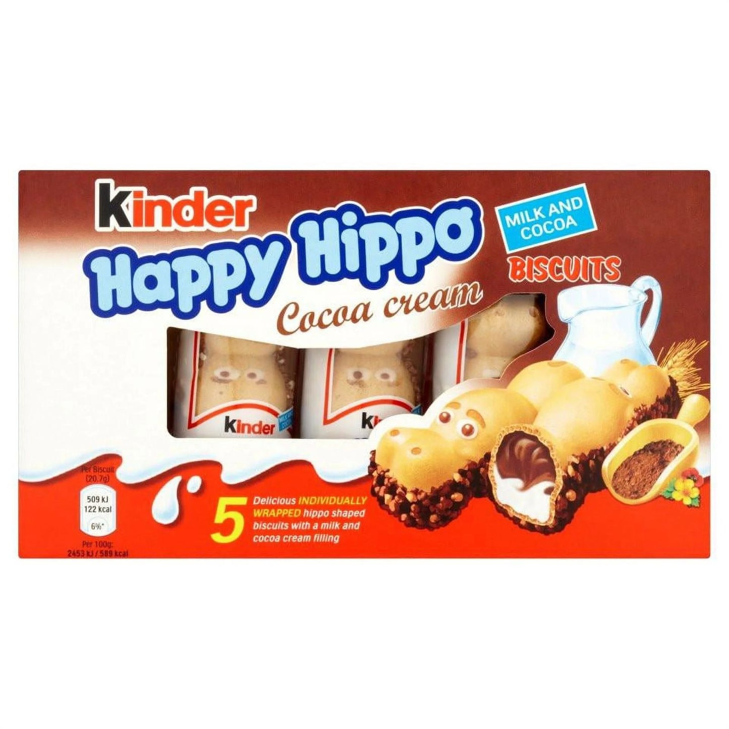 Happy hippo cacao x5 - Candy Factory