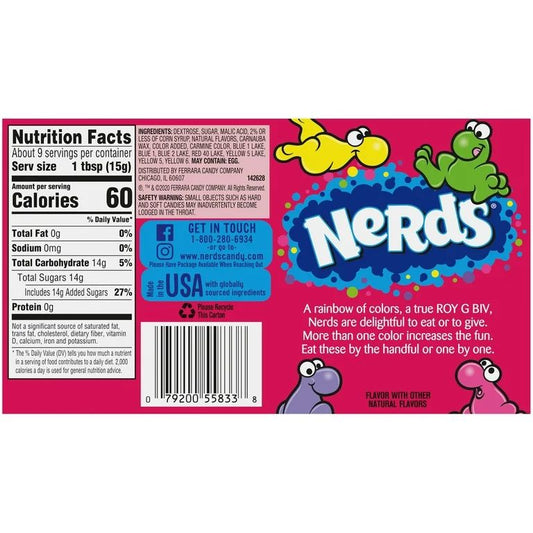 nerds rainbow 141gr - Candy Factory