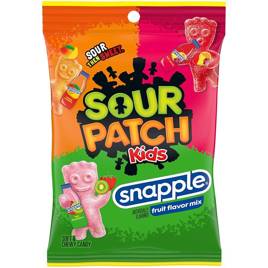 gomas sour patch snapple - Candy Factory