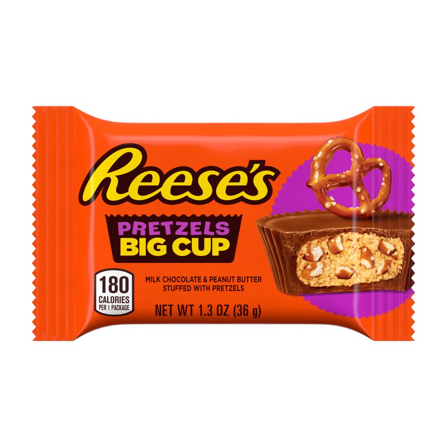 reese's big cup relleno pretzel - Candy Factory