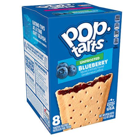 pop tarts blueberry sin frosting X2