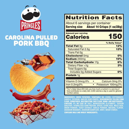pringles Carolina pulled pork bbq - Candy Factory