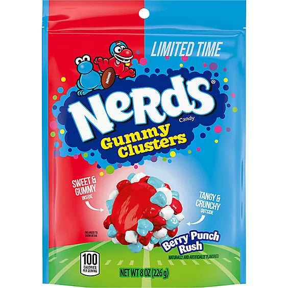Gomas nerds gummy clusters berry punch rush - Candy Factory