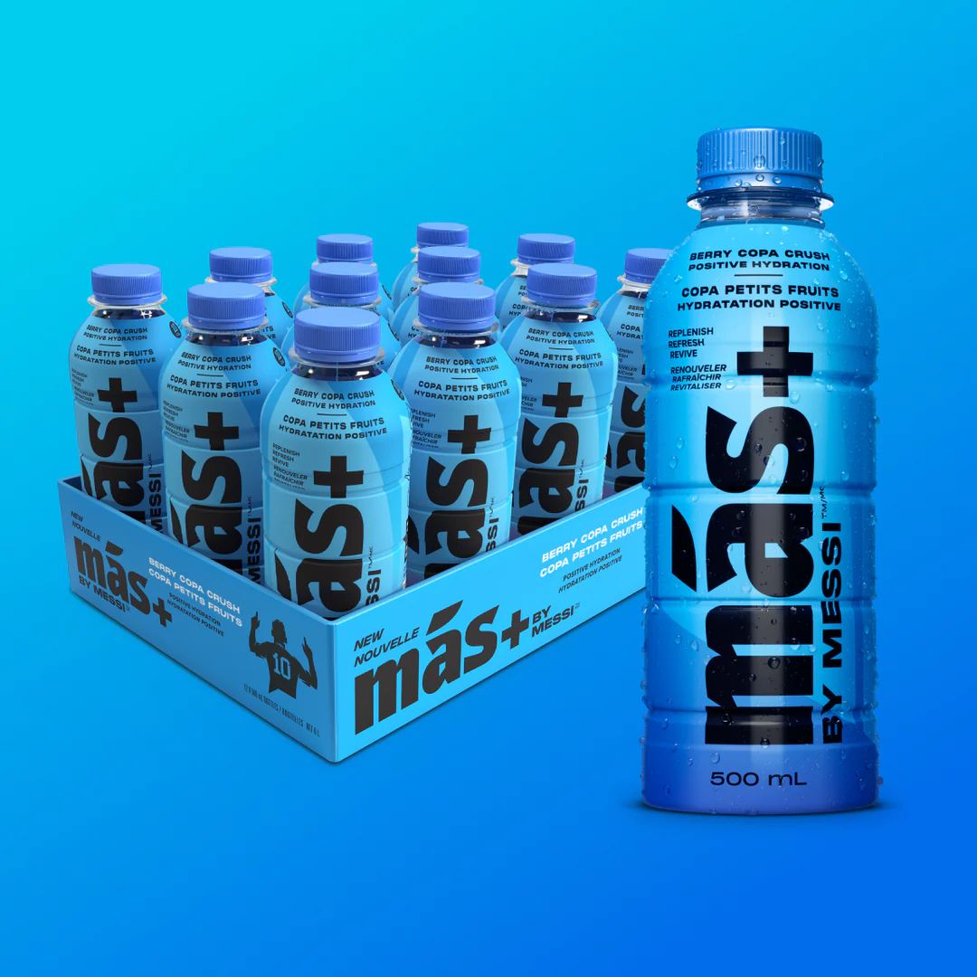 bebida hidratante mas messi berry copa crunch - Candy Factory
