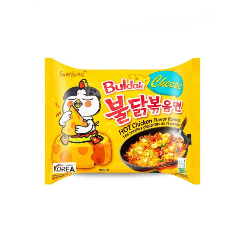 ramen buldak queso y pollo picante