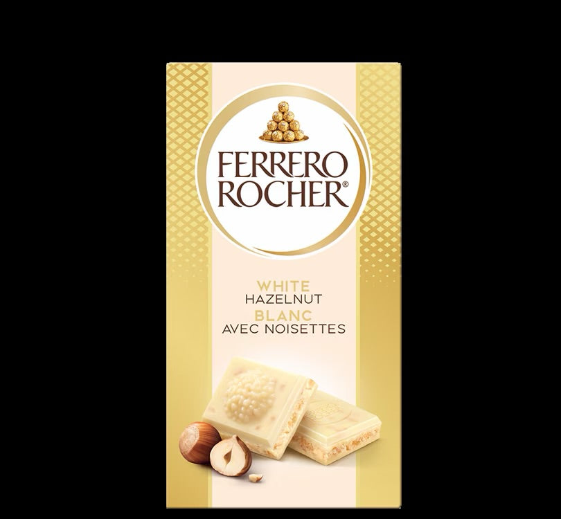 ferrero rocher blac wit noisettes hazelnoot