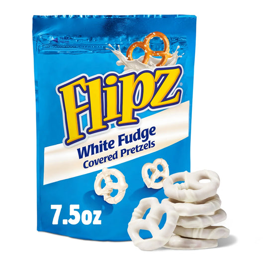 pretzel flipz white fudge