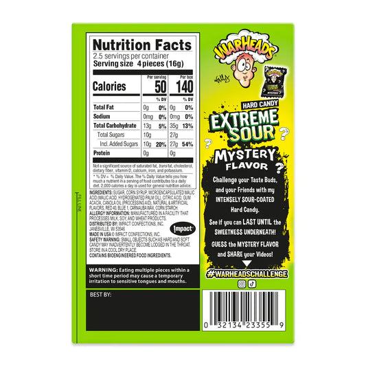 Warheads extreme sour caja