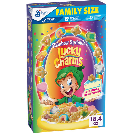 Cereal lucky charms rainbow sprinkles