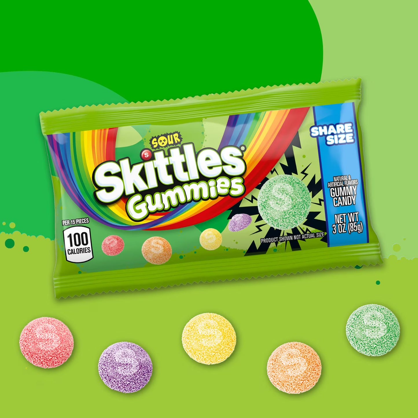 Skittles gummies sour - Candy Factory