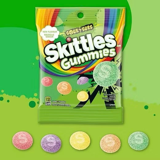 Skittles gummies sour - Candy Factory