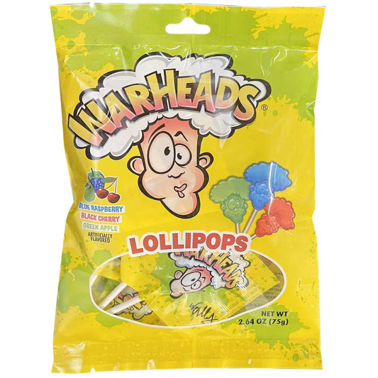 warheads lollipops
