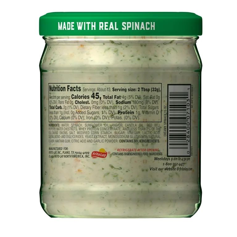 tostitos dip espinaca - Candy Factory