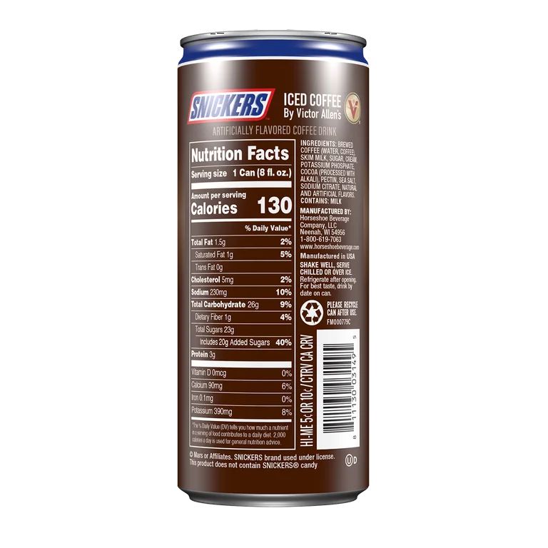 snickers iced coffee - Candy Factory