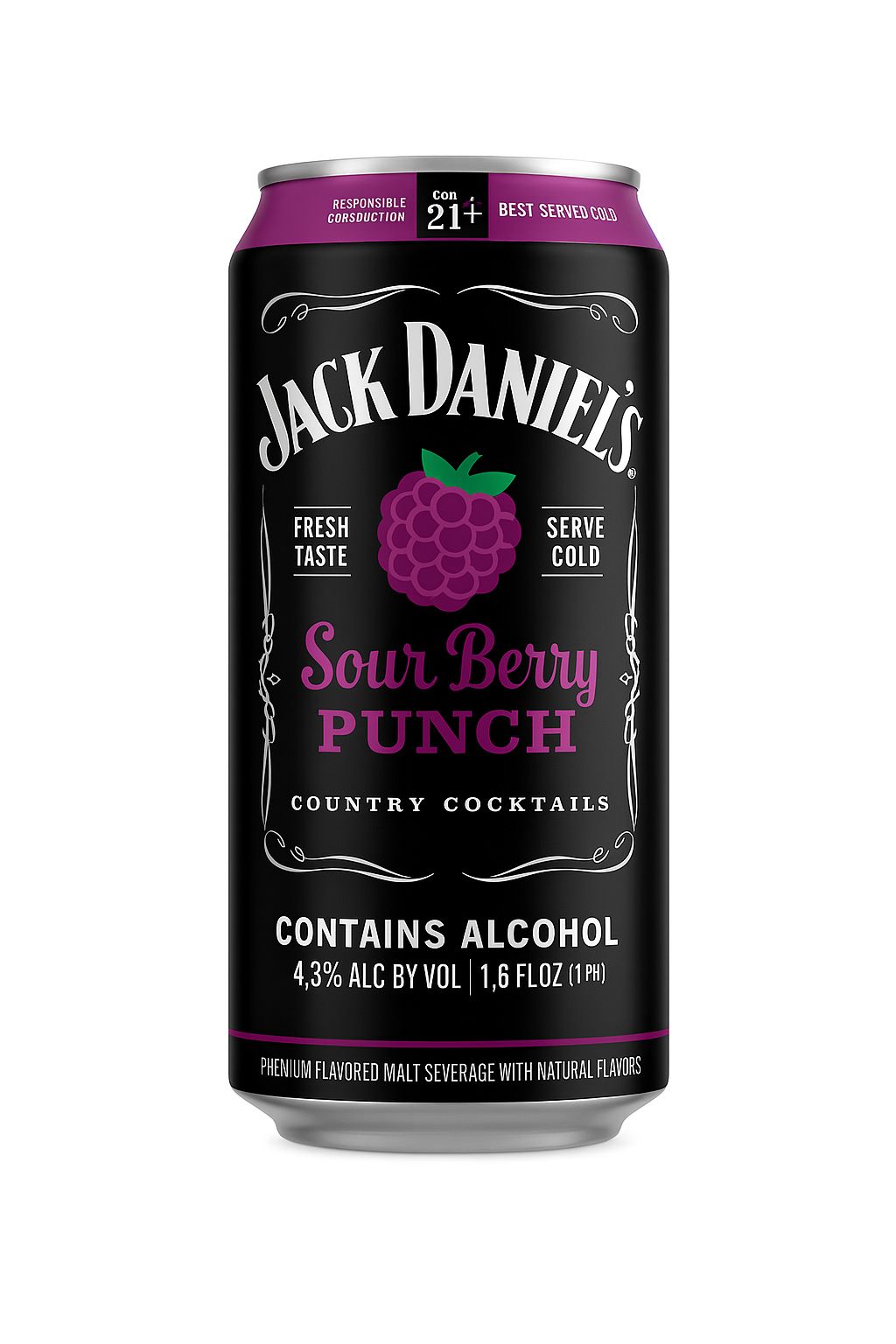 coctel jack daniels berry - Candy Factory